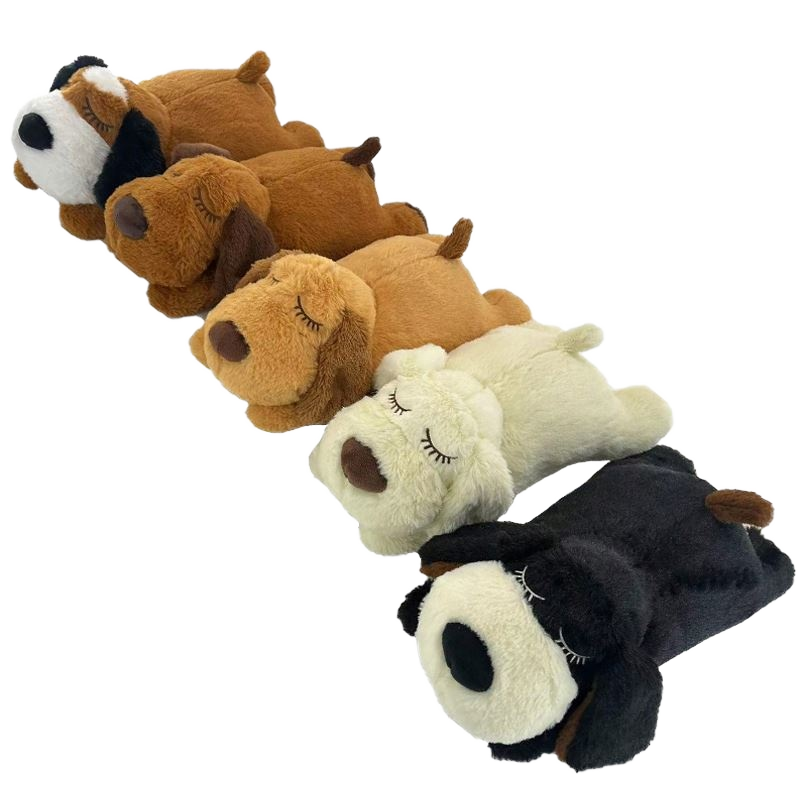 Custom PP Cotton Filled Plush Toy Cute Animal Puppy Heartbeat Stuffed Toy Manufacturer Wholesale Customizable