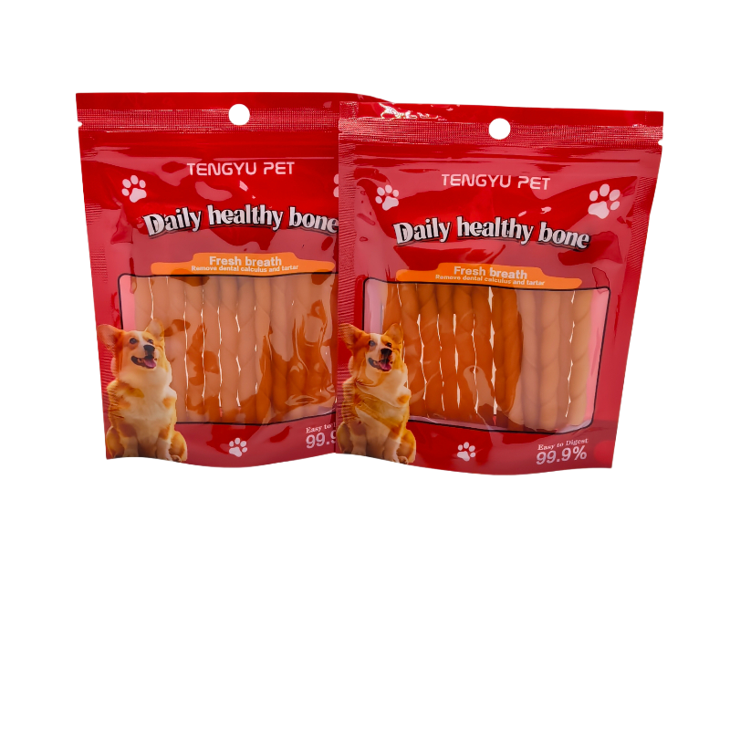 Natural &amp; Organic High-Protein Meat Dog Dental Treats-Teeth-Cleaning Chew Sticks