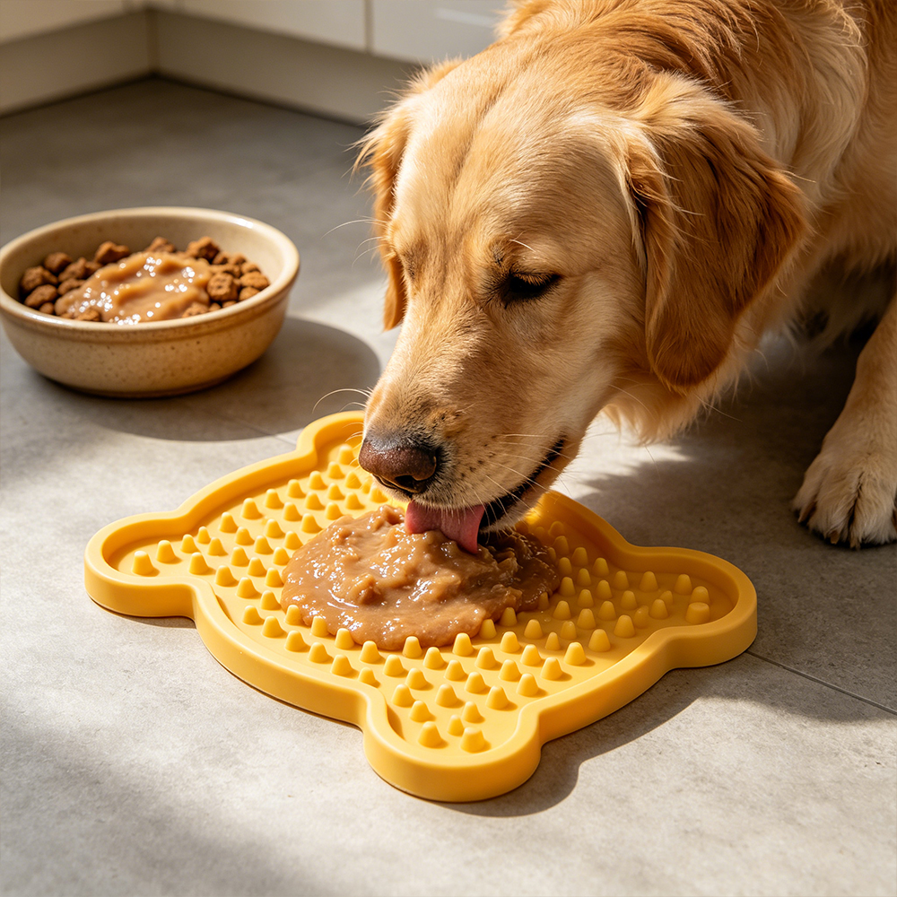 OEM Custom Shape Anxiety Reducer Suction Cups Silicone Dog Lick Pad Pet Slow Feeder