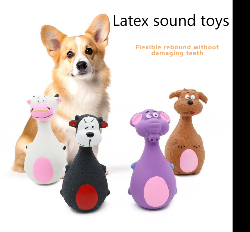 Factory Price Durable Vocalizing Pet Toy Elephant Dog Cow Mascot Teeth Cleaning Teething Toy For Small Medium Breeds
