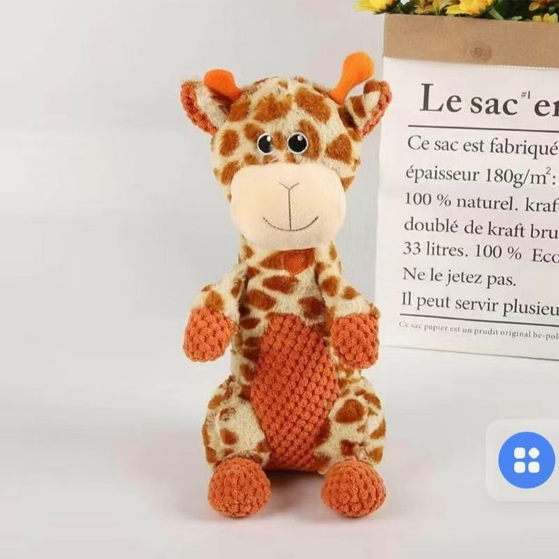 Wholesale Eco-Friendly Interactive 3D Chew Toy Cat Cat Durable Squeaky Plush Doll Dental Cleaning