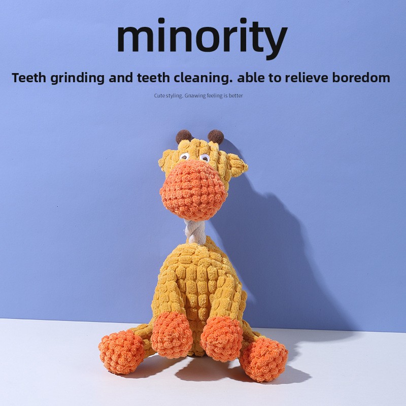 Funny Bite-Resistant Donkey Molar Squeak Toy for Dogs Interactive Pet Toy with Sound Effect