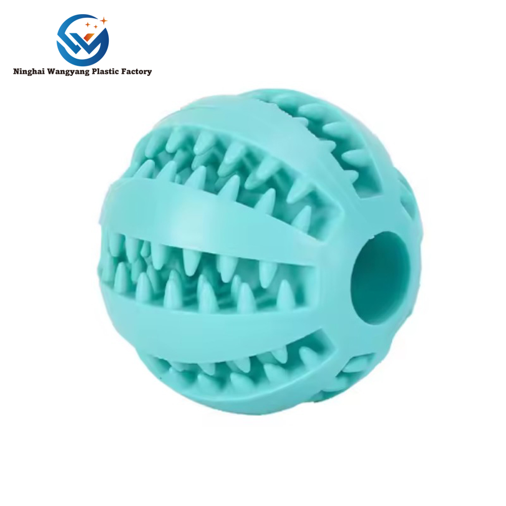 Solid Color Rubber Pet Chew Toy Non-Toxic Interactive Dog Ball Eco-Friendly Bite Resistant Pet Accessories Customizable Pets