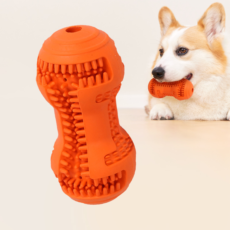 New Style Pet Toys Slow Feeder Bone Shaped Interactive Pet Training Toys Chewing and Molars Toy