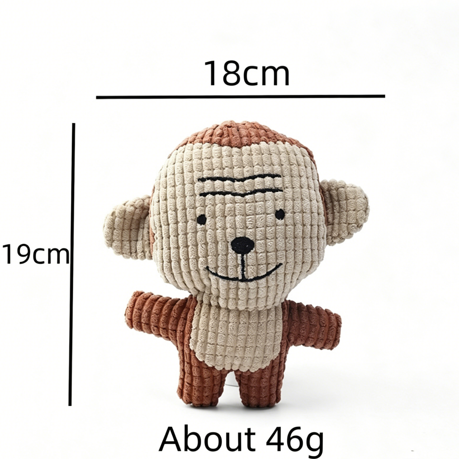 New Pet Toy Plush Squeaky Sounding Toy Soothing and Bite Resistant for Teething Dogs in Stock Wholesale