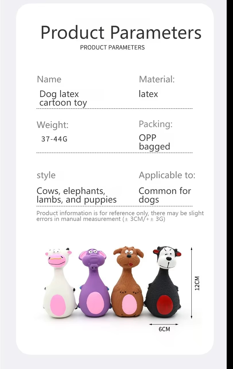 Latex Squeaky Pet Chew Toy Details