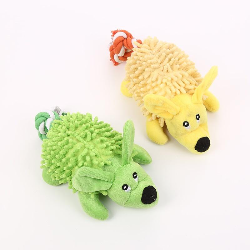 Factory Wholesale Top-seller Mop Velvet Squeaky Dog Toy Sensory Play Molar Toy for Anxiety and Boredom Relief