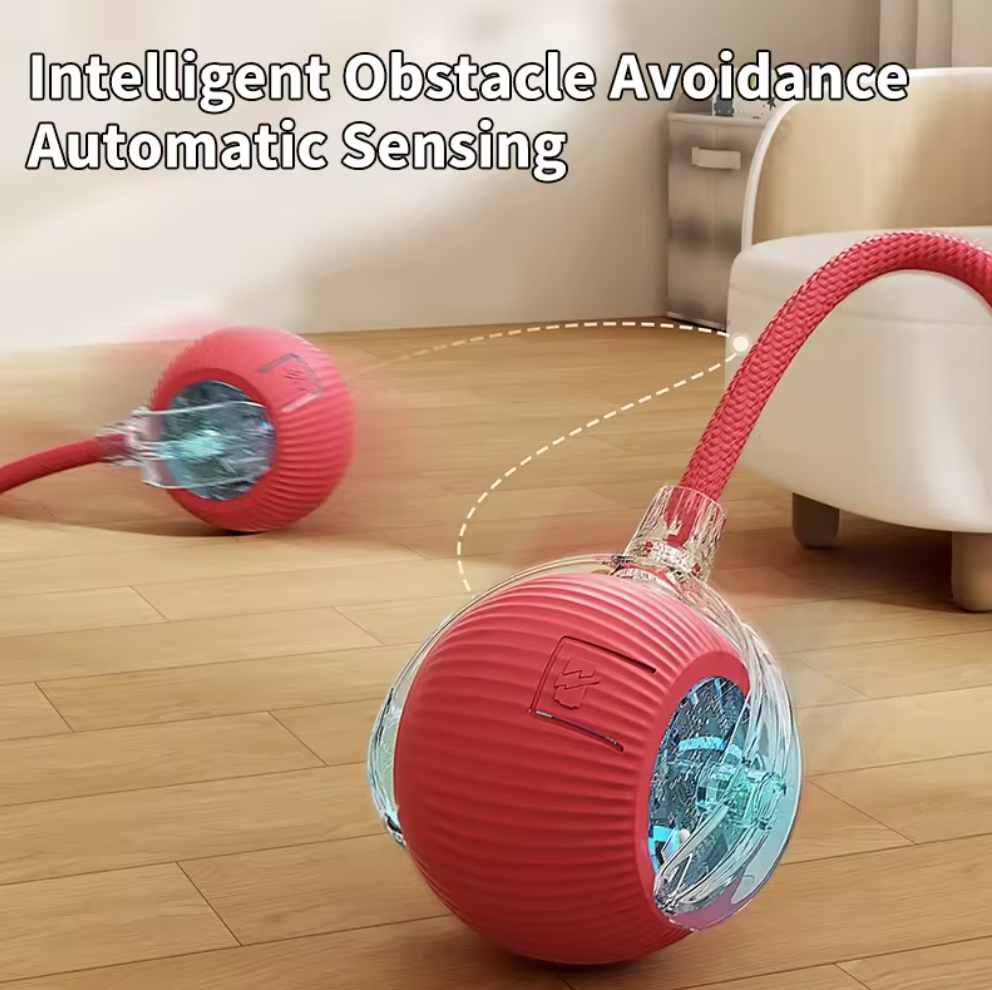Factory Smart Pet Toy 360° Smart Automatic Interactive Dog Smart Ball Toy Interactive Cat Toys Rolling Ball with USB Charger