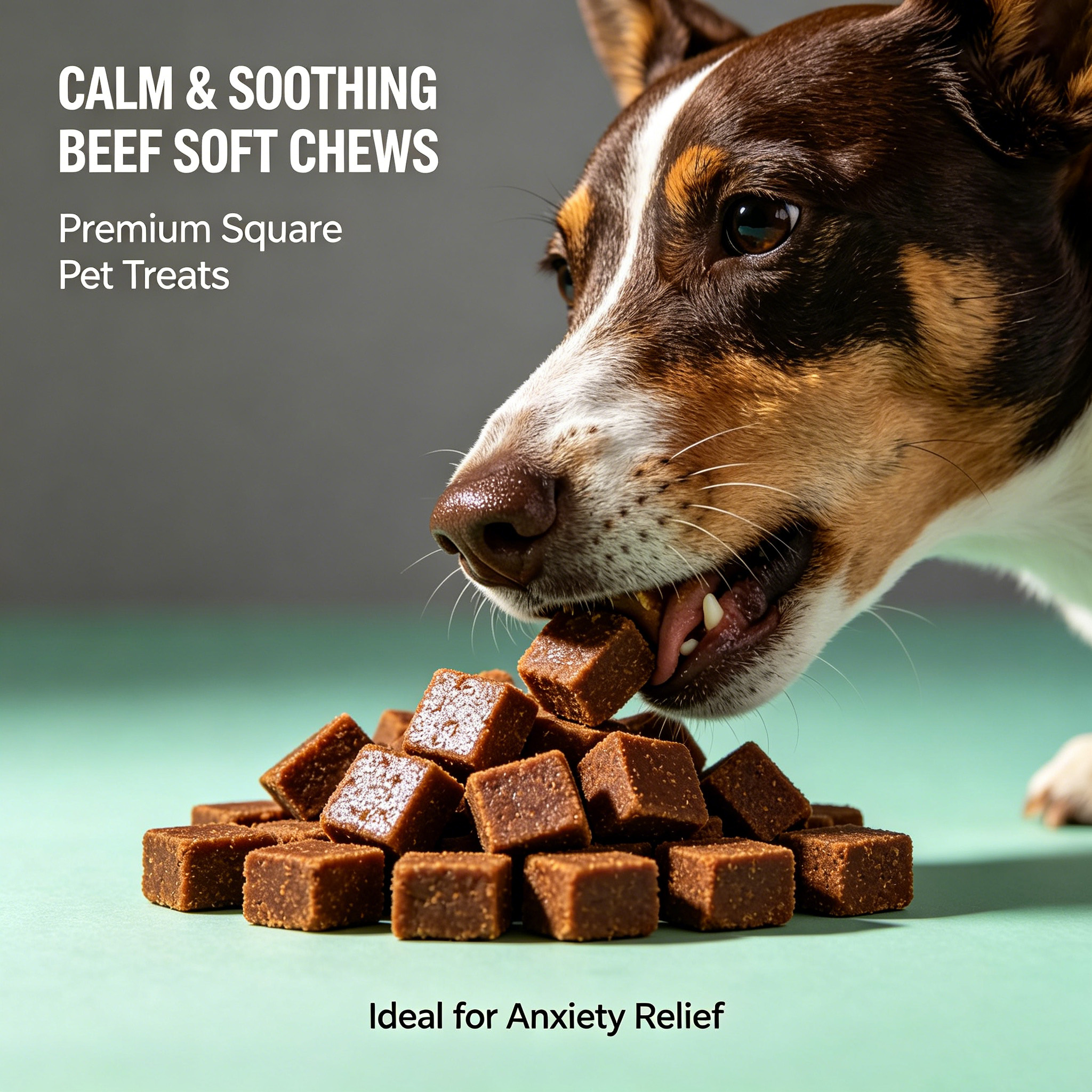 Mood Soothing Beef Soft Chew Stress Relief Anti-Anxiety Tablets For Cats &amp; Dogs All Ages