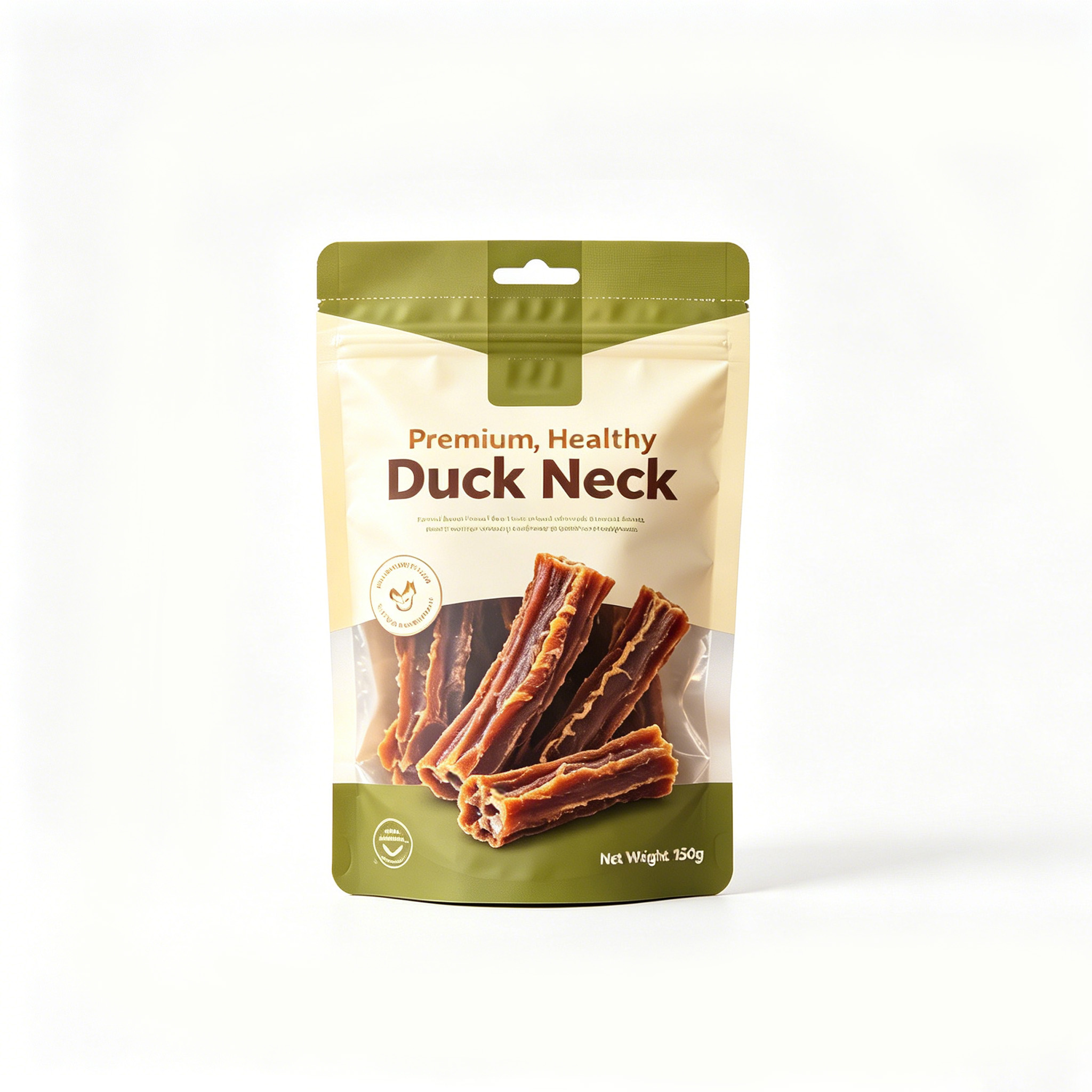 Natural Air Dried Duck Neck Dog Chew Treats Grain Free Teeth Cleaning Molar Snack Low Fat High Absorption Training Reward Dogs
