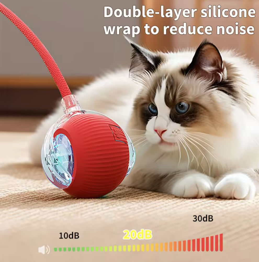 Factory Smart Pet Toy 360° Smart Automatic Interactive Dog Smart Ball Toy Interactive Cat Toys Rolling Ball with USB Charger