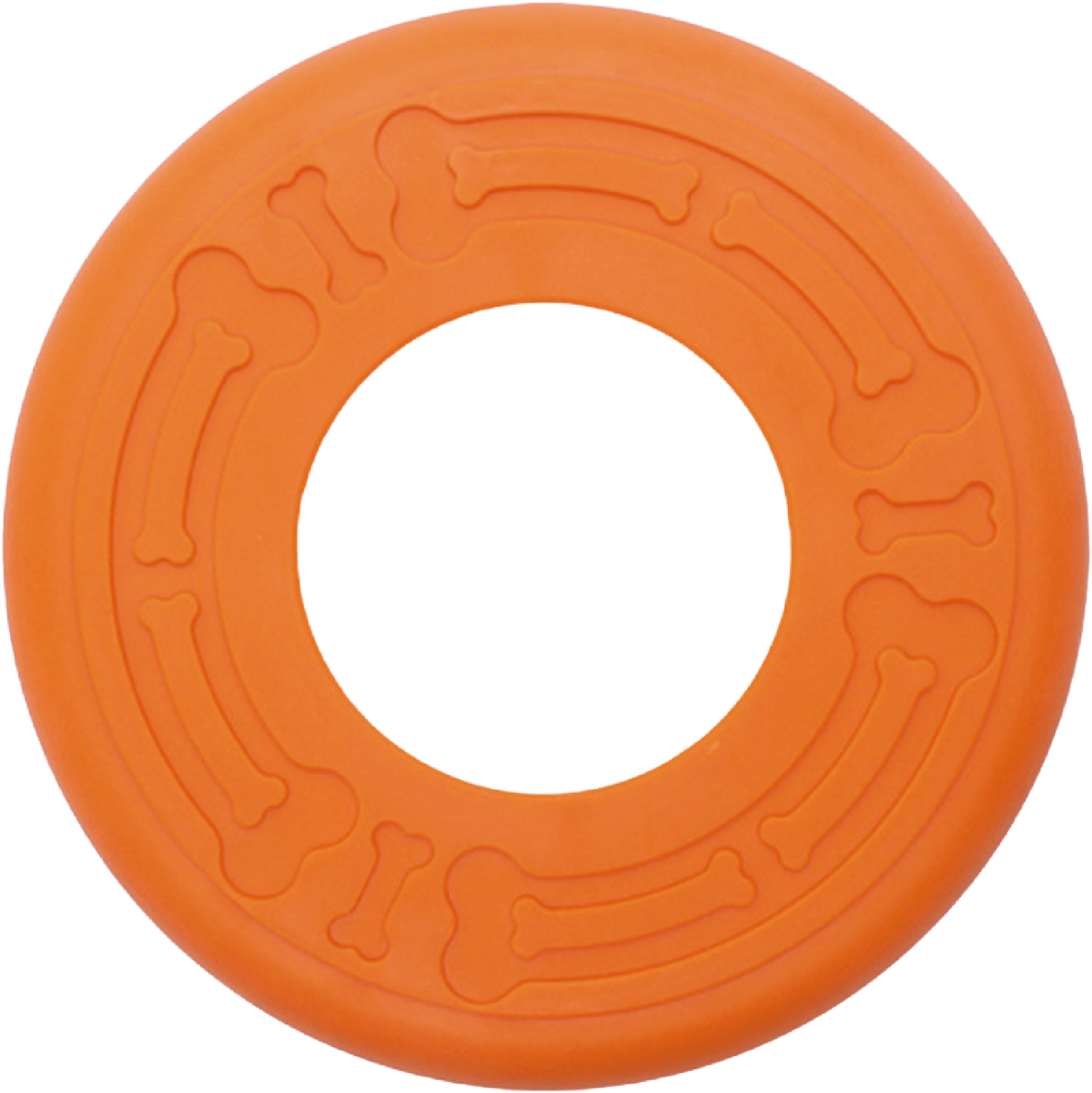 Outdoor Dog Fetch Training Toy TPR Flying Disc Squeaking Interactive Pet Toy Dog Chewing Toy for Aggressive Chewers