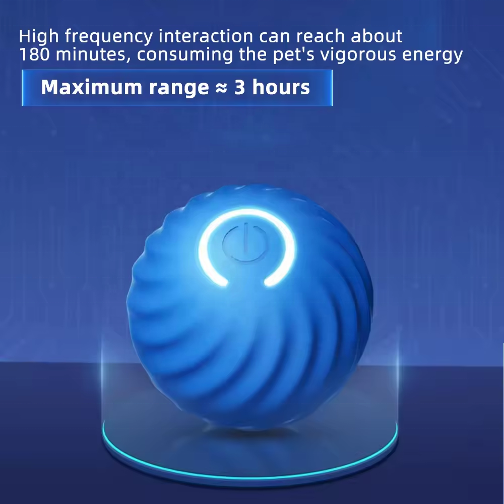 USB Automatic Smart Dog Toy Eco-Friendly Lifelike Moving Bouncing Jumping Balls Interactive Rolling Ball for Cats Small Dogs
