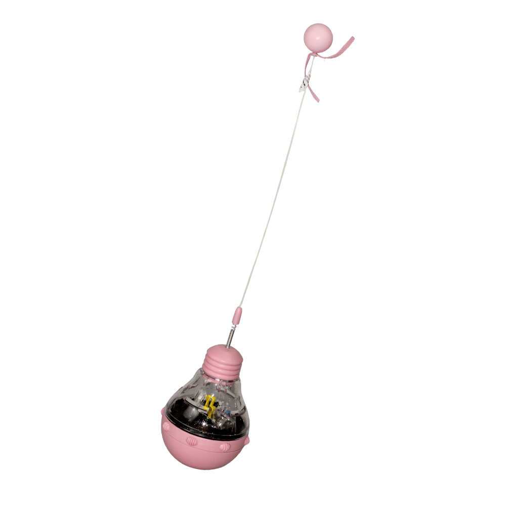 Interactive Cat Toy Compatible with LED Flash Ball or Catnip Insert for Sensory Stimulation Indoor Play and Daily Interest
