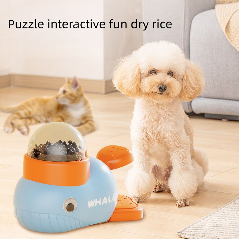 2-in-1 Interactive Pet Toy for Cats and Dogs Puzzle Educational Pet Toy Cat Dog Slow Feeder Treat Dispenser Food Leakage Toy Healthy Eating Toy