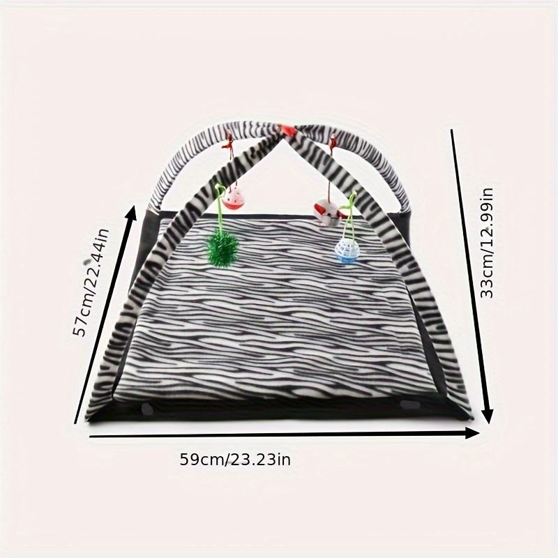 Interactive Plastic Cat Toy Swinging Activity Mat Swinging Play Station Scratching Area Hanging Ball Cat Toy