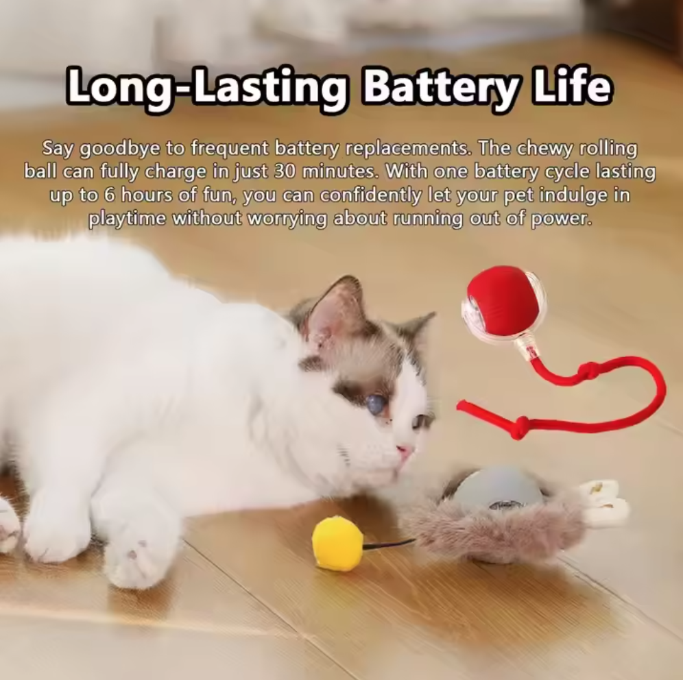 Factory Smart Pet Toy 360&deg; Smart Automatic Interactive Dog Smart Ball Toy Interactive Cat Toys Rolling Ball With USB Charger