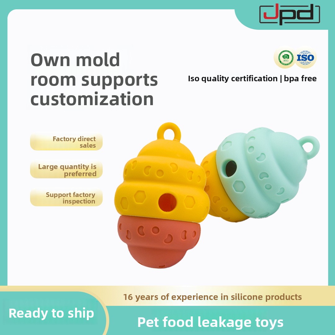 Factory-direct Honeycomb Pet Slow-feed Ball Durable Bite-resistant Food-grade Silicone Treat-dispensing Dog-proof Home Toy