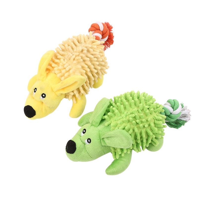 Factory Wholesale Top-seller Mop Velvet Squeaky Dog Toy Sensory Play Molar Toy for Anxiety and Boredom Relief