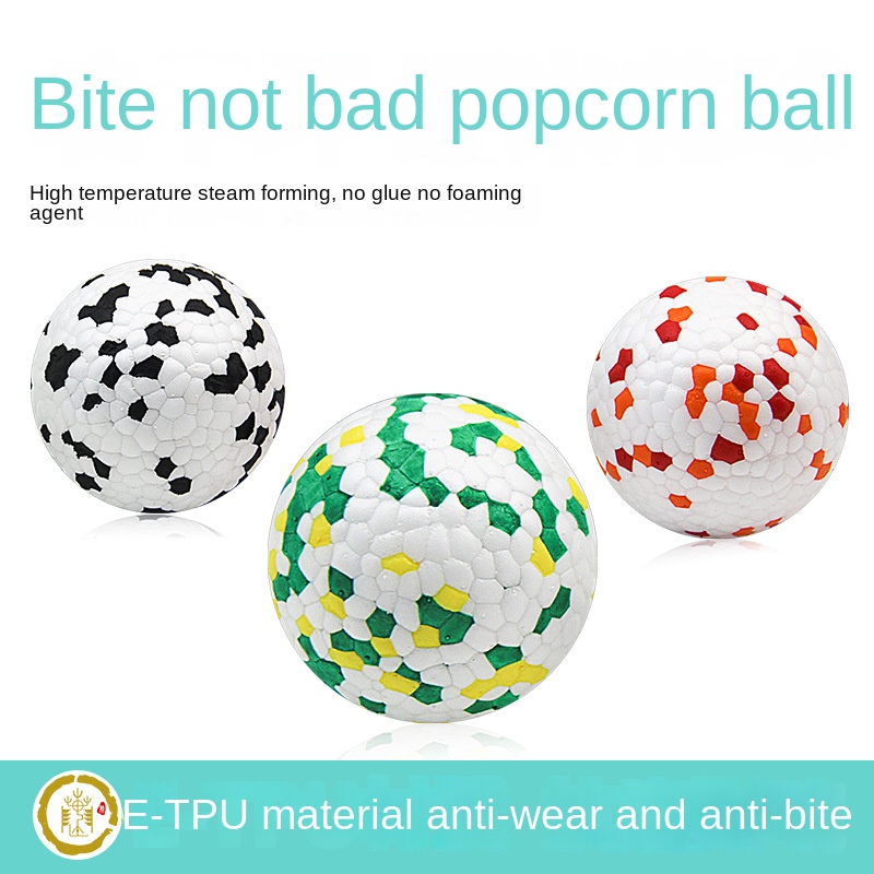 6.0CM Popcorn-Shaped ETPU Dog Toy Ball-Super Light Bite Resistant Floating Water Throwing Toy