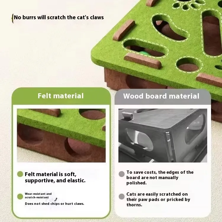 Cat Toys Interactive Toy Ball Maze Puzzle Game Box 8