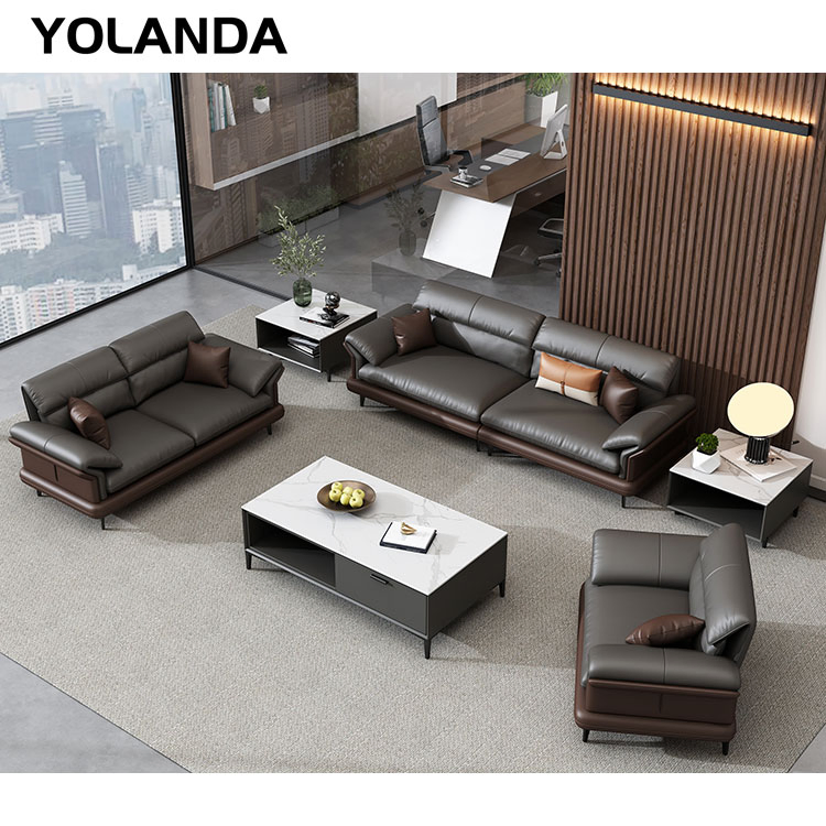Yolanda Home Hotel Furniture Screen Partition Set Offical Lounge Modular Small Office Sofa Seating Sofa Set Furniture