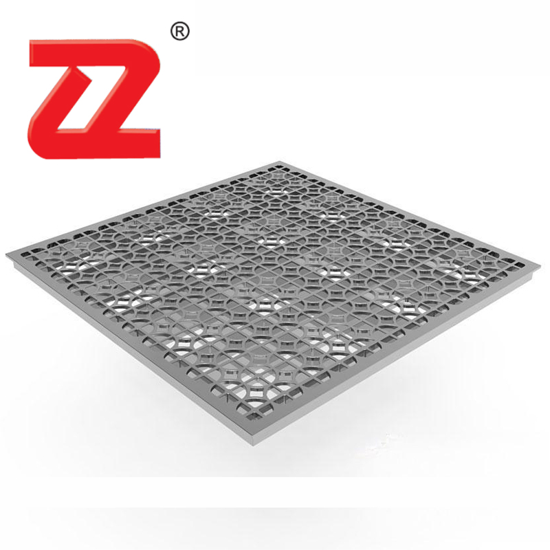 55% Airflow Perforated Antistatic Metal Raised Access Floor Price Parquet Flooring Tile for Power Dispatching Rooms/Offices/Bank/Library
