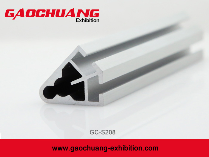 Quarter Round Upright Extrusion for Exhibition Display Showcase