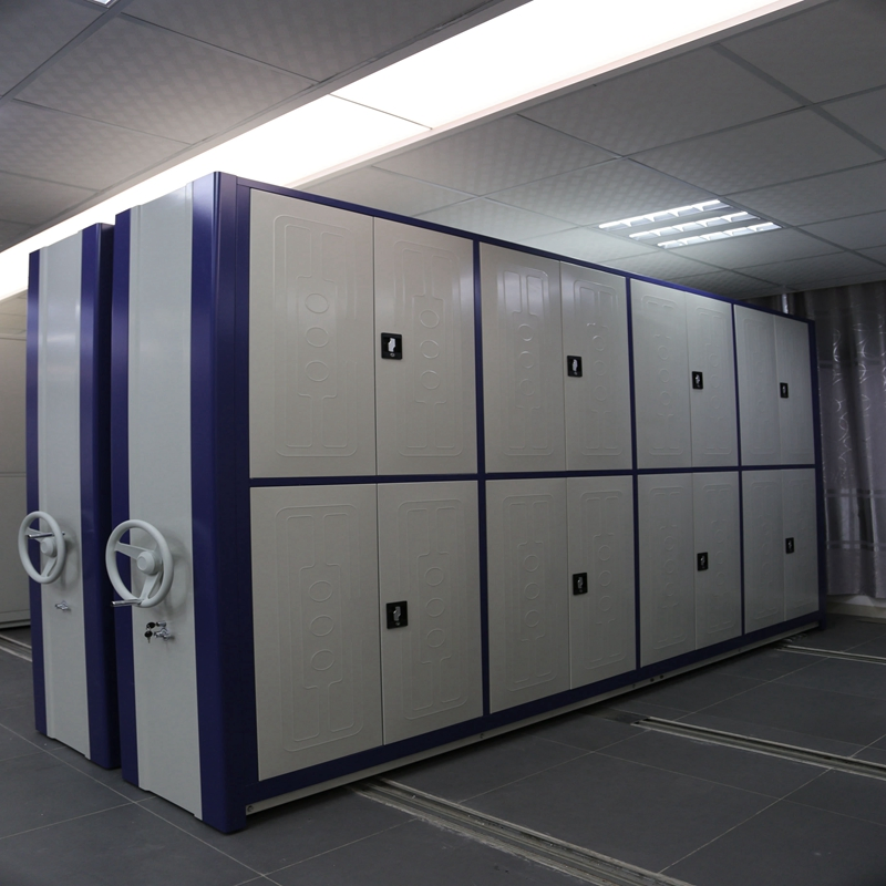 Customized Library Compact Shelving Space-Saving High-Density Book Shelf Manual Mobile Shelving