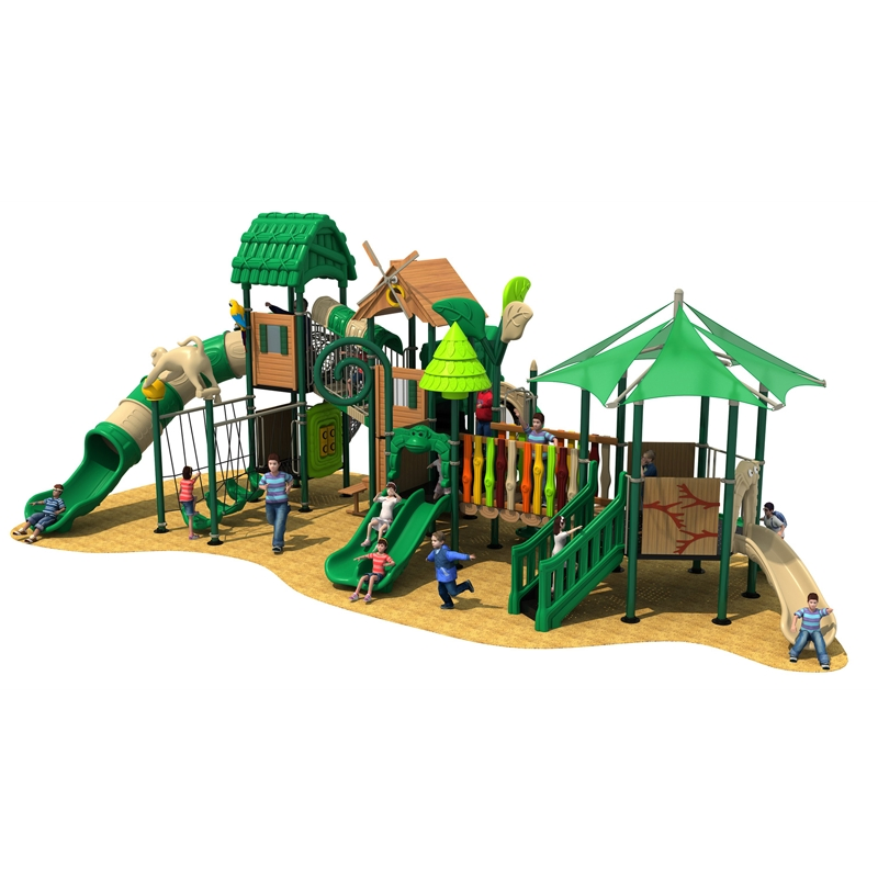 Commercial Kindergarten Park Equipment Plastic Slide Kids Play School Child Outdoor Amusement Playground