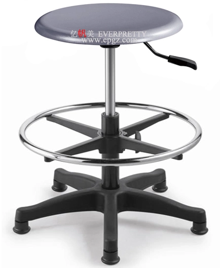 School University Laboratory Public Area Lab Library PU Height-Adjustable Stool with Footstep