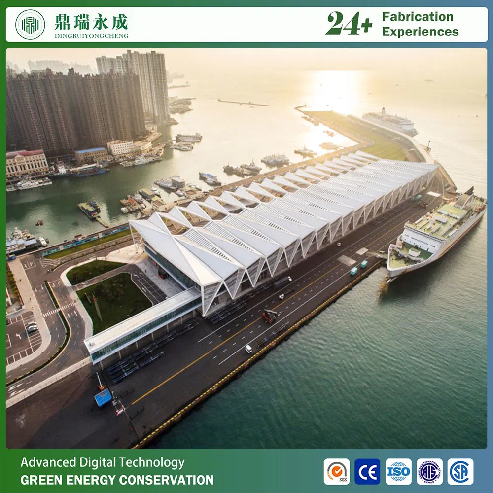 Prefabricated High Quality Stylish Spacious Steel Structure Ferry /Pier/Airport