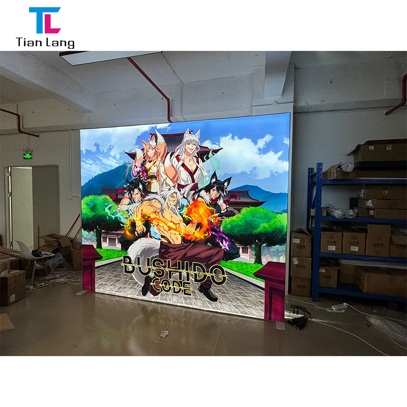 Portable Custom Fabric Backlit Exhibition Booth with Aluminum Frame