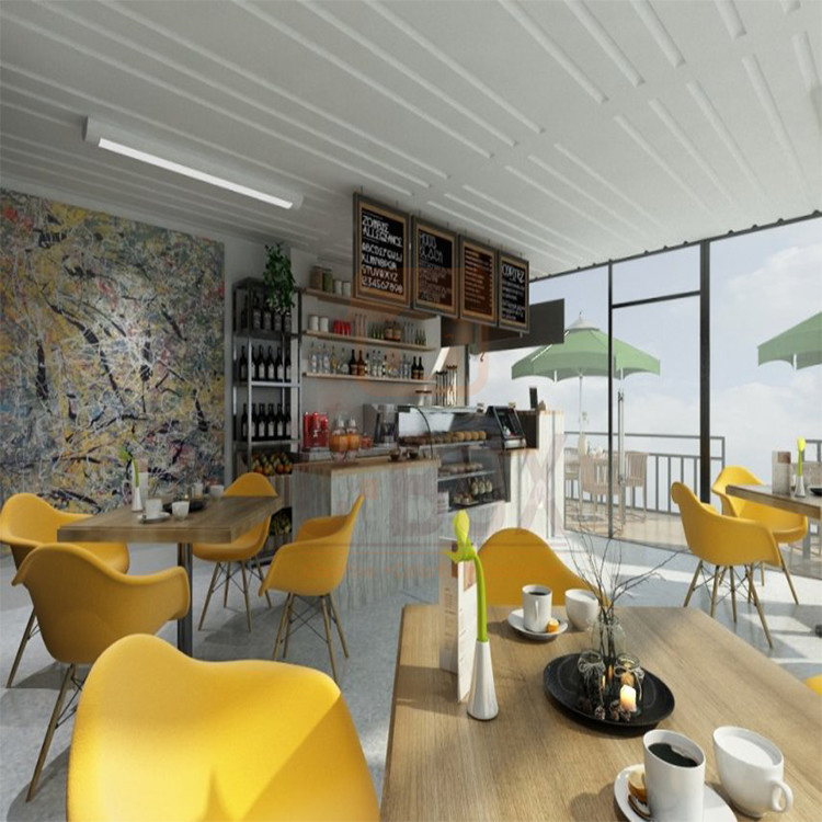 Wholesale Custom 40FT Flat Pack Container Restaurant 20FT with Kitchen