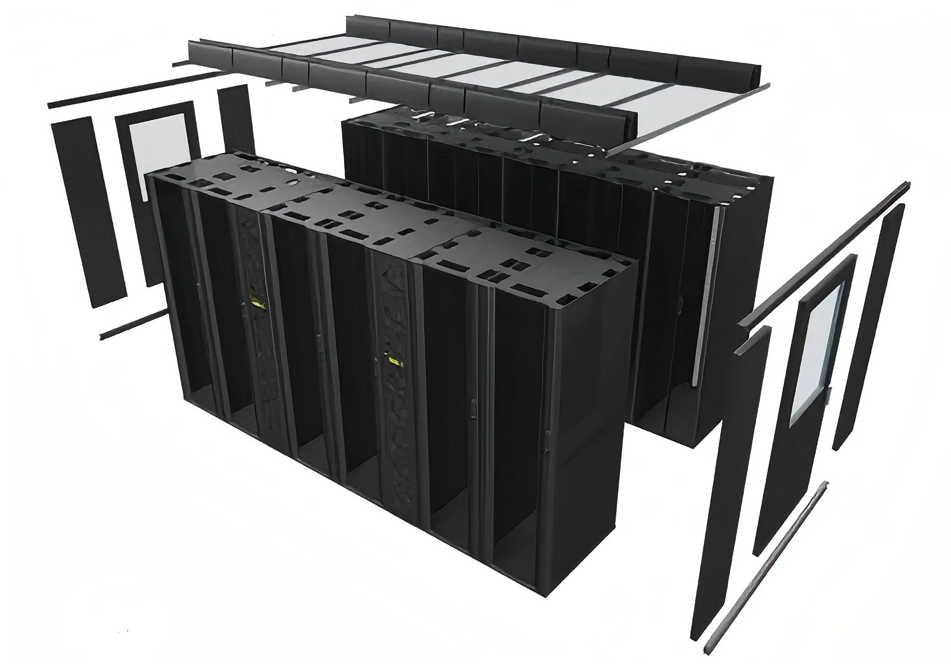 42u 45u 47u Sever Rack Ldc Data Center Cold Aisle Containment