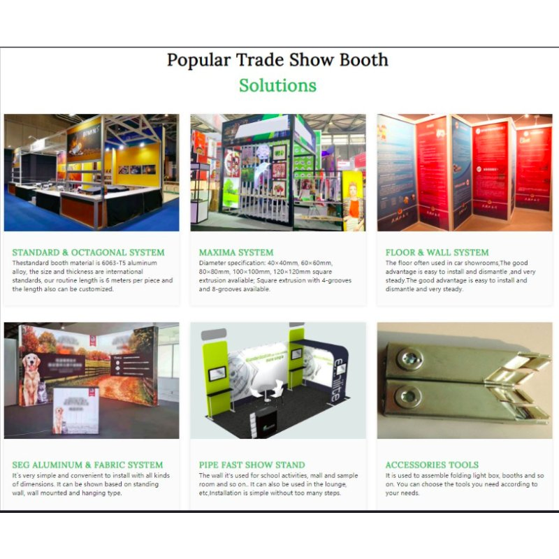 Single Double Side Graphic Fast Trade Show Booth Stand of International Exhibitions