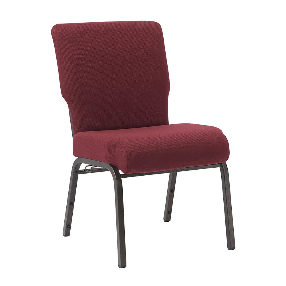 Professional Manufacturer of Maroon Fabric Metal Church Worship Auditorium Chair &nbsp;(ZG13-010)