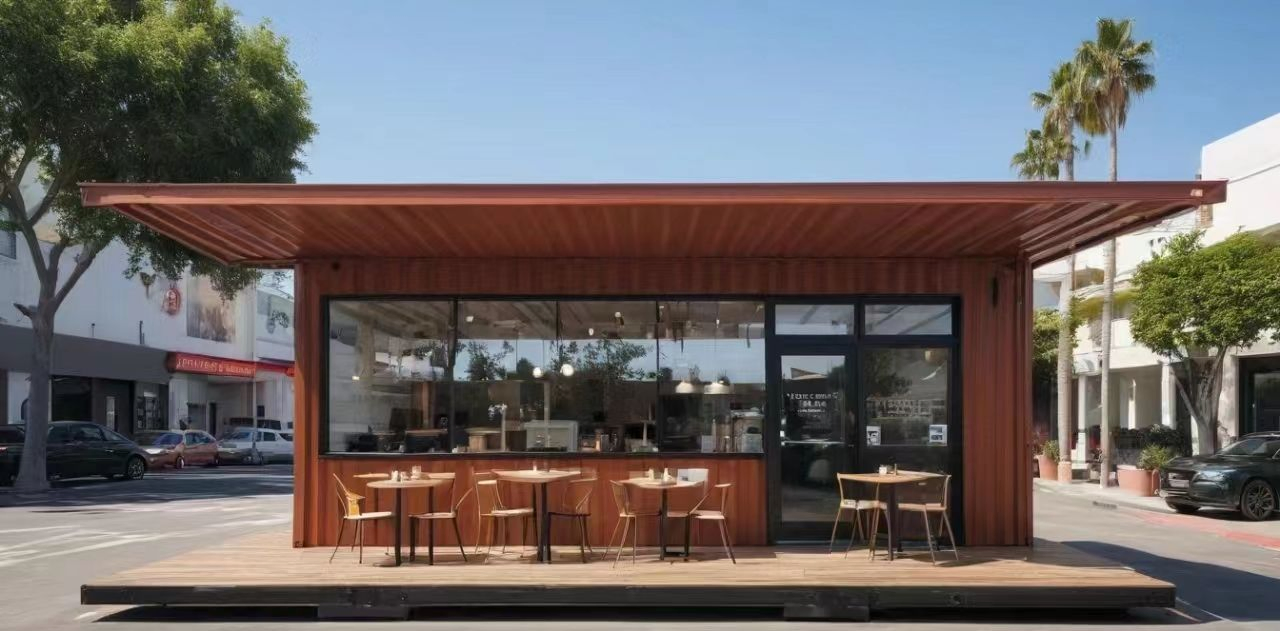 Low Price Prefab 20 FT Shipping Container Coffee Bar Wholesale Prefab Portable Container Restaurant Luxury Container Bar Outdoor Business