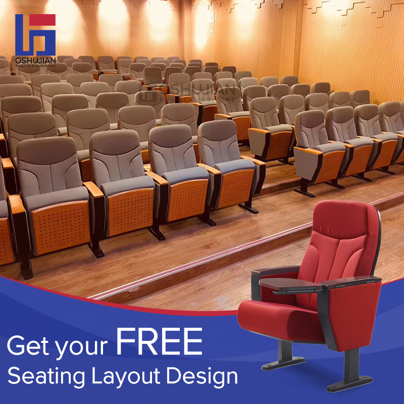 Factory Price Metal Size Reception Chairs Church School Hospital Lecture Chair Hall Church Chair Movie Cinema Theater Seat Auditorium Chair