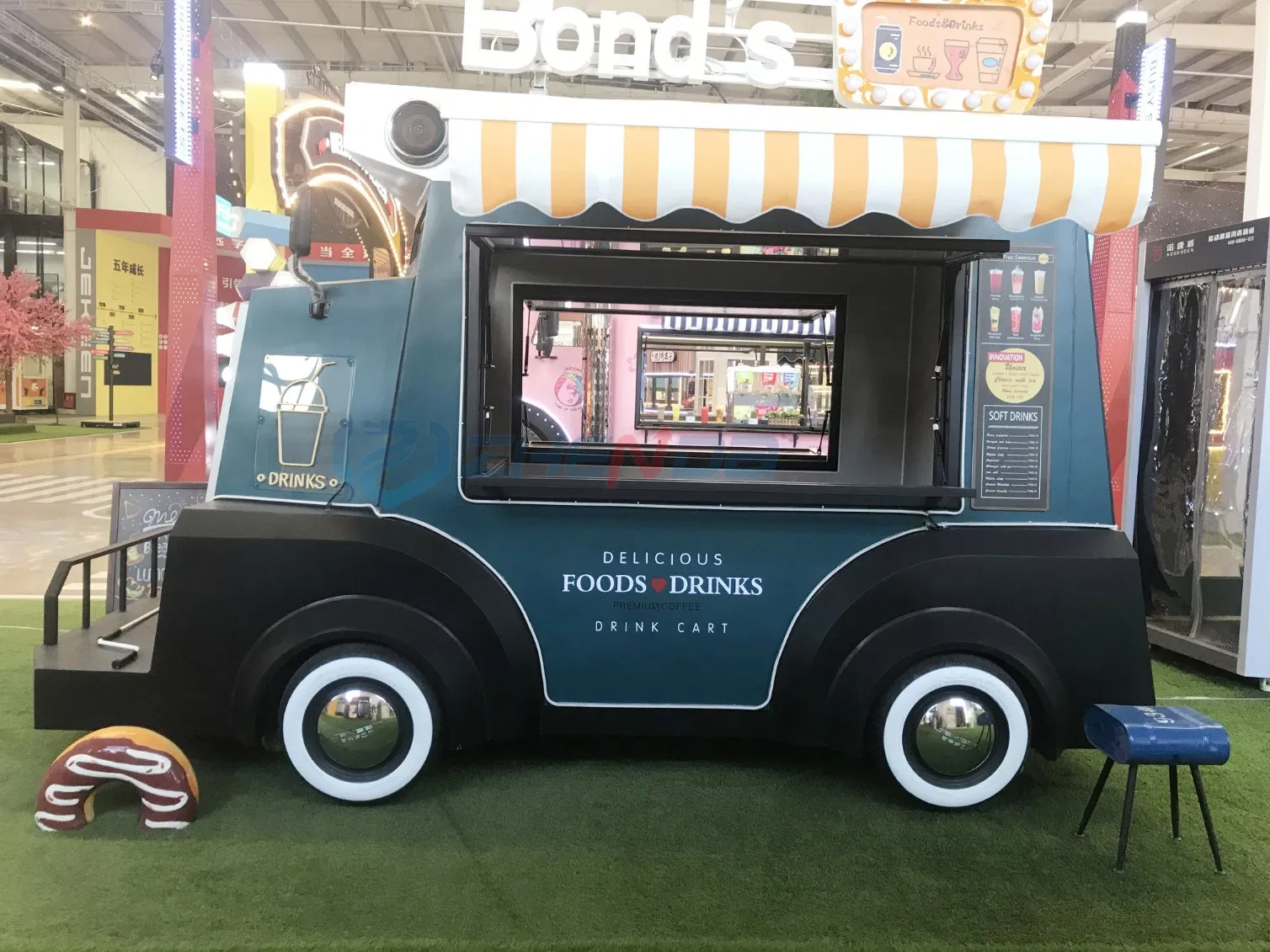 Zhenda Unique Design Street Food Trailer Food Cart BBQ Food Truck Restaurant