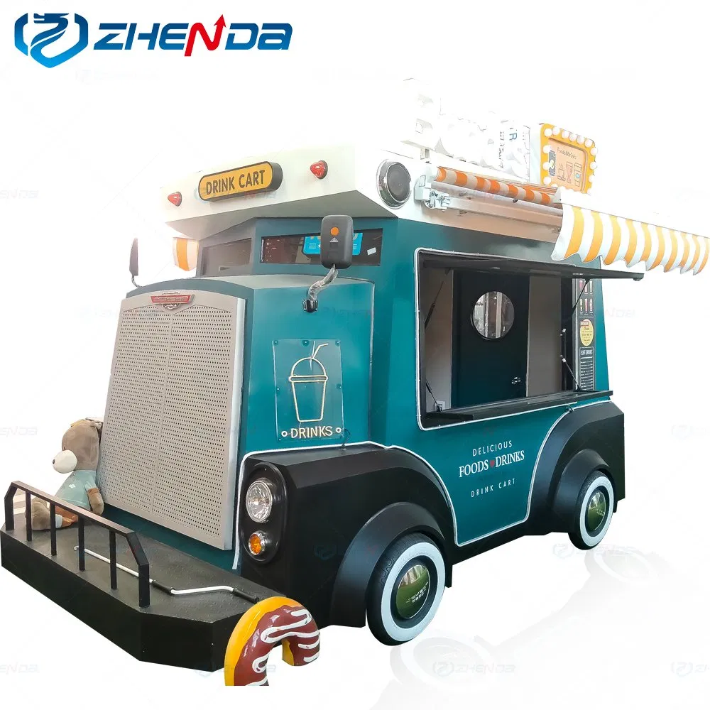 Zhenda Unique Design Street Food Trailer Food Cart BBQ Food Truck Restaurant