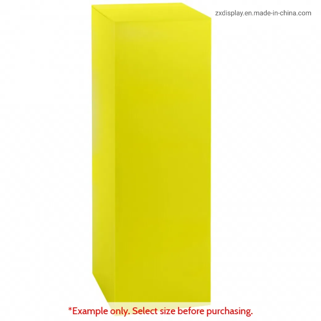 Economy Shop Acrylic Display Pedestals Colored Plexi Exhibition Plinths
