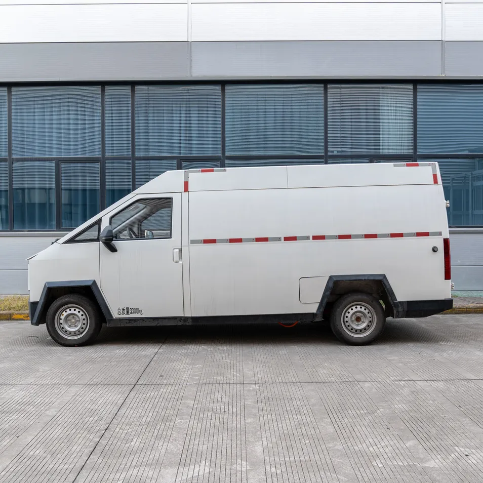Electric Delivery Van Front View