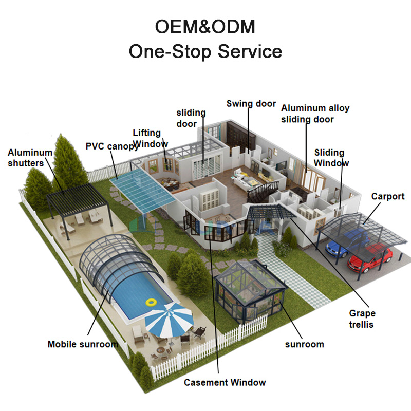 Custom Design Aluminum Outdoor Prefabricated Restaurant Customized Size and Modular Connection Restaurant