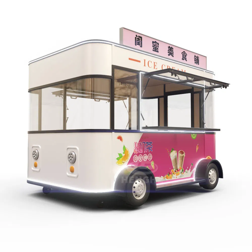 Space-Saving Customization Food Mobile Restaurant for Large Community Service Stations