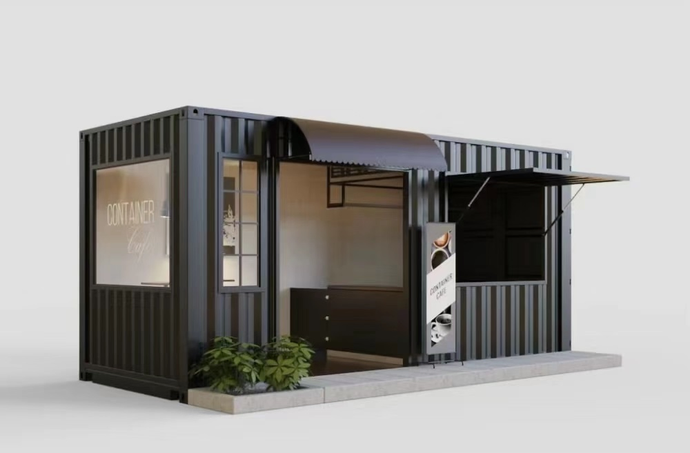 Low Price Prefab 20 FT Shipping Container Coffee Bar Wholesale Prefab Portable Container Restaurant Luxury Container Bar Outdoor Business