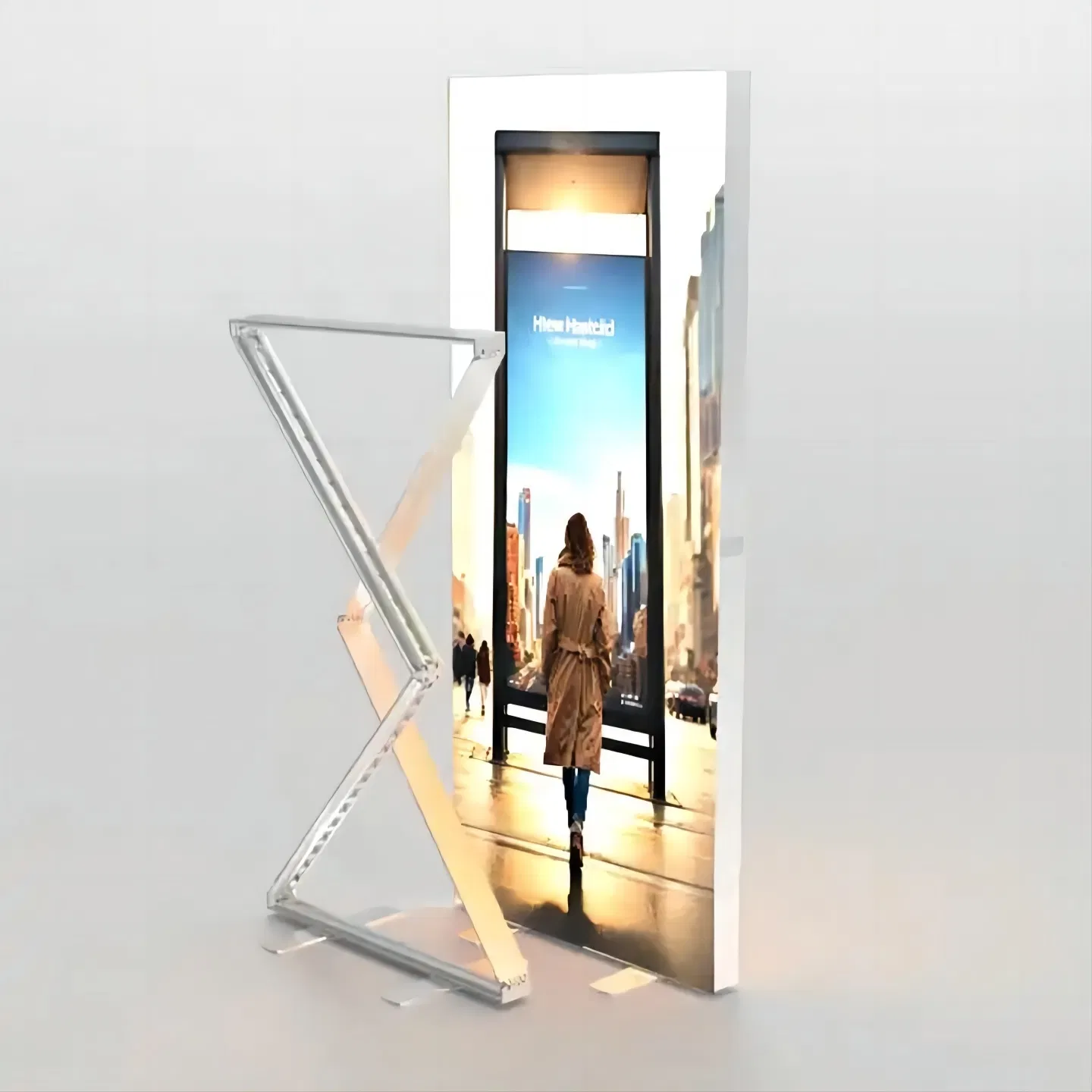 Hot Sale PVC / Tianlang Handbag 100*100cm/3.28*3.28FT China Acrylic Box Display Banner Exhibition