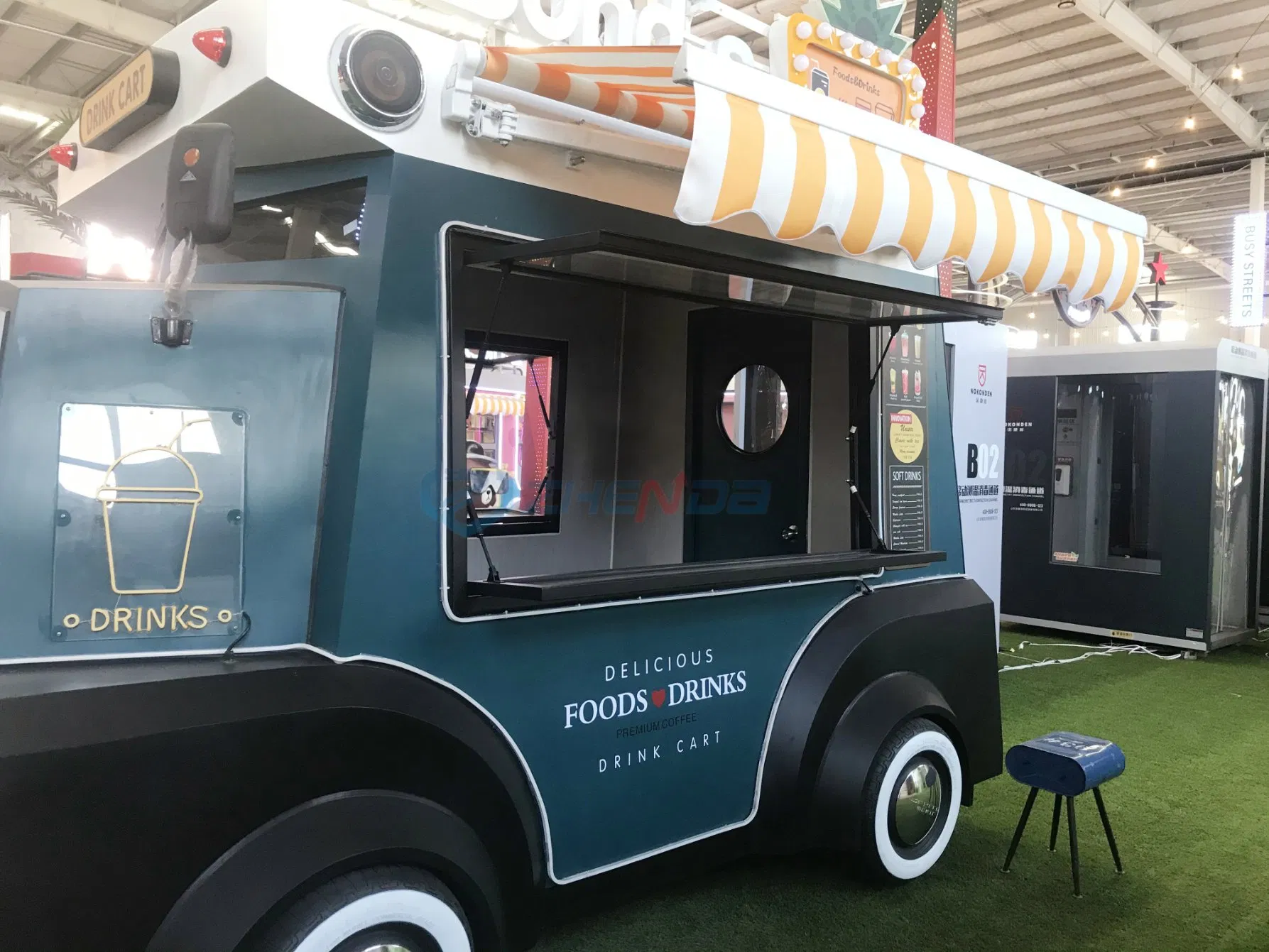 Zhenda Unique Design Street Food Trailer Food Cart BBQ Food Truck Restaurant