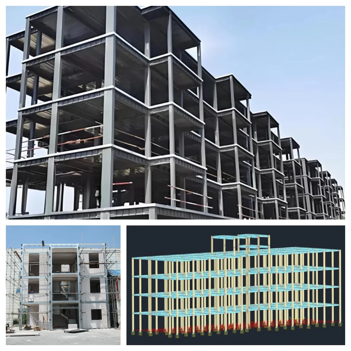 Durable Galvanized Steel Structure for Student Housing with Alc/Sandwich Panel Easy Install Good Quality Low Cost