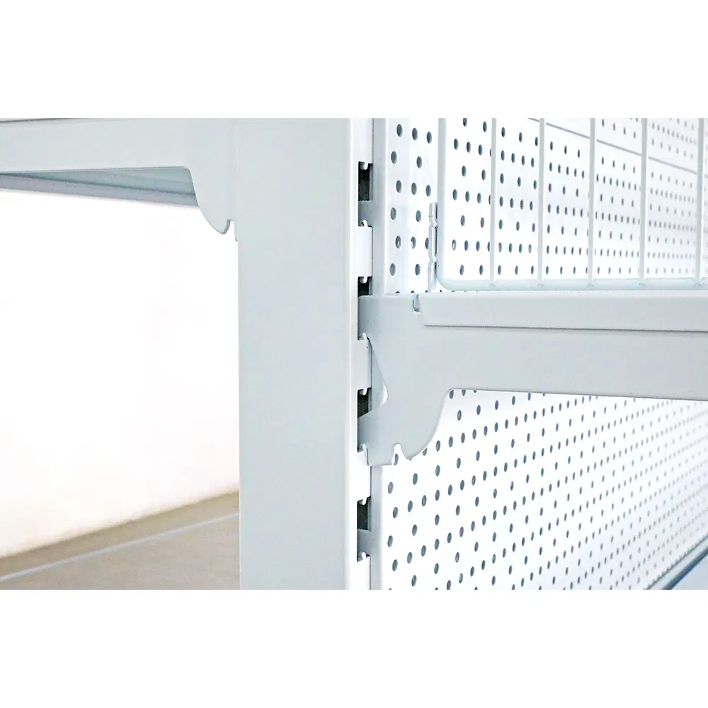 Stainless Steel Multi-Tier Tegometall Compatible Shelves for Home and Supermarket, Heavy-Duty Adjustable Metal Shelving Units, Modular Retail Display Racks